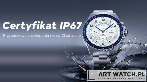 Smartwatch Męski GRAVITY GT16-2 Black / Czarna Bransoleta