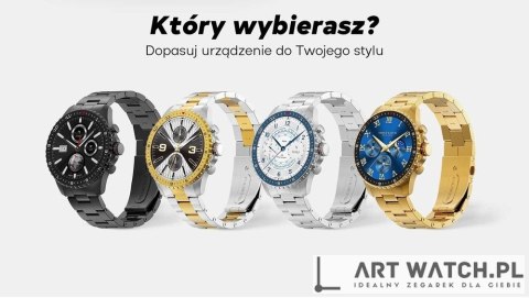 Smartwatch Męski GRAVITY GT16-2 Black / Czarna Bransoleta