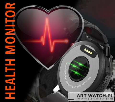 Smartwatch Męski RUBICON RNCF08 Black/Moro SMARUB232