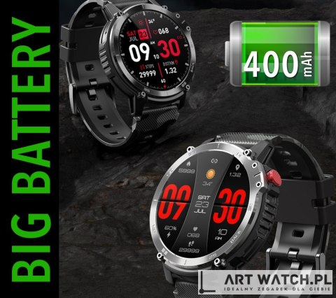 Smartwatch Męski RUBICON RNCF08 Black/Moro SMARUB232