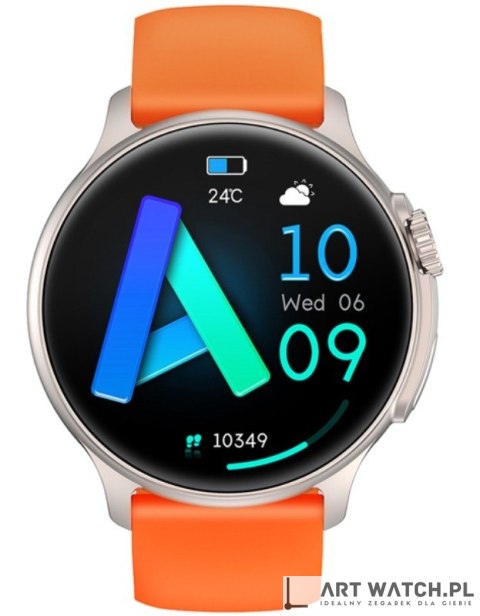 Smartwatch Męski RUBICON RNCF12 Tytan/Orange SMARUB245