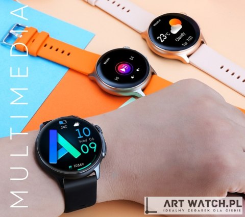 Smartwatch Męski RUBICON RNCF12 Tytan/Orange SMARUB245