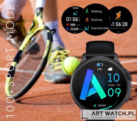 Smartwatch Męski RUBICON RNCF12 Tytan/Orange SMARUB245