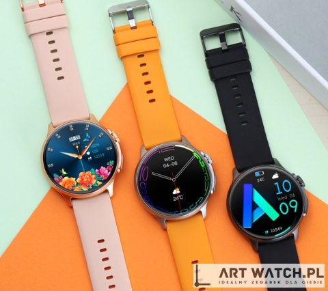 Smartwatch Męski RUBICON RNCF12 Tytan/Orange SMARUB245