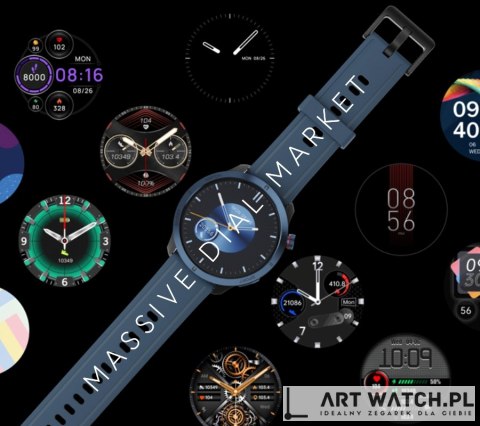 Smartwatch RUBICON RNCF14 Silver/White SMARUB252