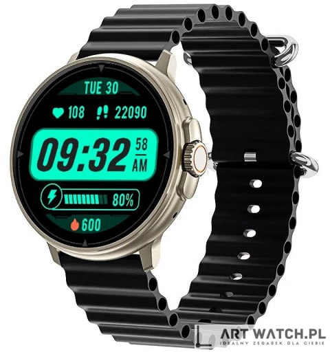 Smartwatch RUBICON RNCF15 Tytan/Black SMARUB259