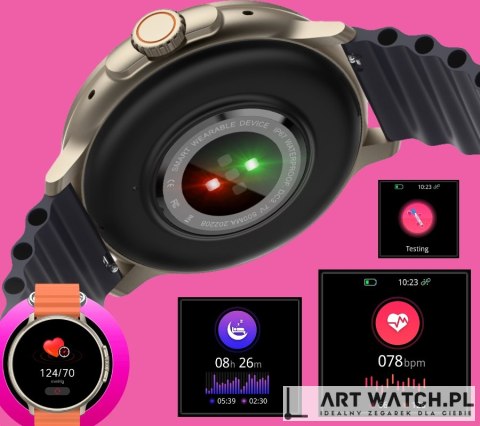 Smartwatch RUBICON RNCF15 Tytan/Black SMARUB259