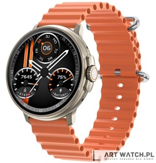 Smartwatch RUBICON RNCF15 Tytan/Orange SMARUB258