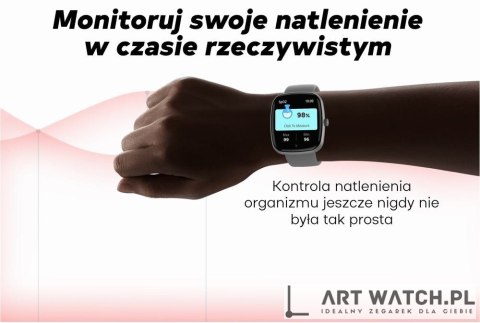 Smartwatch Damski GRAVITY GT18-7 Beżowy Pasek Silikonowy + Czarny Pasek