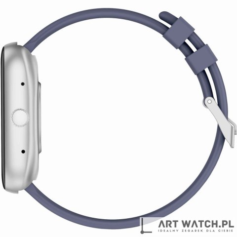 Smartwatch Męski GRAVITY GT18-6 Czarny Pasek Silikonowy + Granatowy Pasek