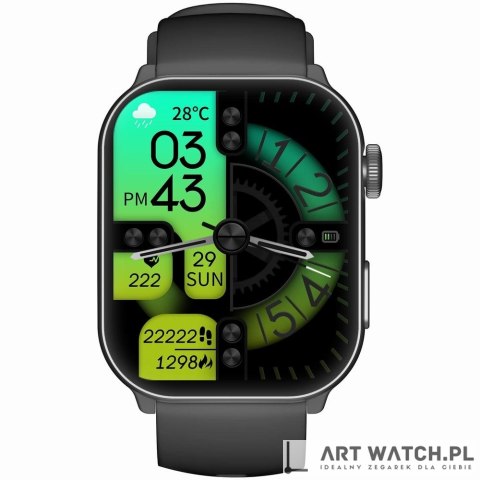 Smartwatch Męski GRAVITY GT28-1 Pasek + Bransoleta Czarny