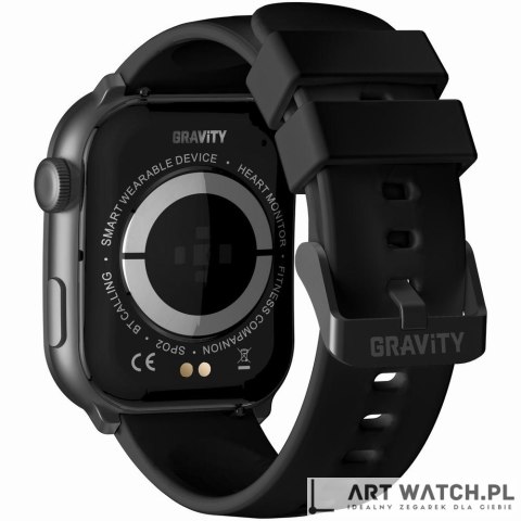 Smartwatch Męski GRAVITY GT28-1 Pasek + Bransoleta Czarny