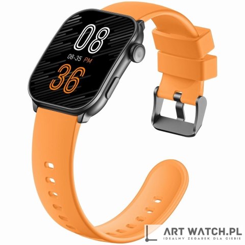 Smartwatch Męski GRAVITY GT28-2 Pasek + Bransoleta Pomarańczowo Czarny