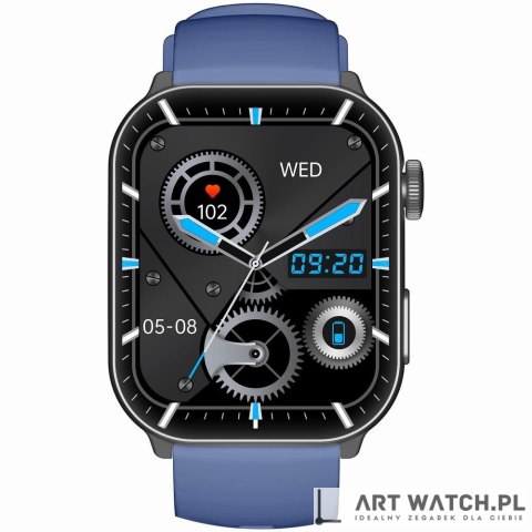 Smartwatch Męski GRAVITY GT28-3 Pasek + Bransoleta Granatowo Czarny