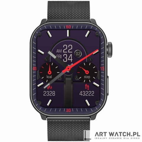 Smartwatch Męski GRAVITY GT28-4 Pasek + Bransoleta Zielono Czarny