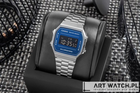 Zegarek Męski CASIO VINTAGE A168WEM-2BEF + BOX