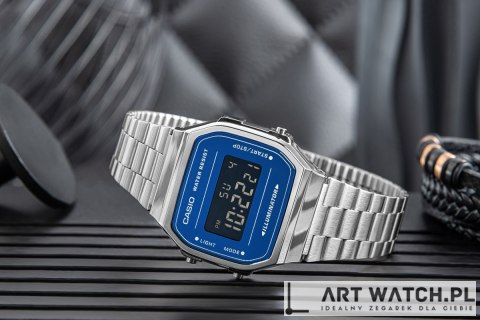 Zegarek Męski CASIO VINTAGE A168WEM-2BEF + BOX