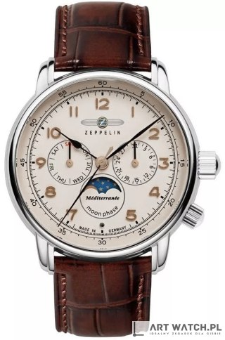 Zegarek Męski ZEPPELIN LZ121 Mediterranee Moonphase 9636-5 + BOX