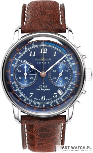 Zegarek Męski ZEPPELIN Los Angeles LZ 126 7614-3 + BOX