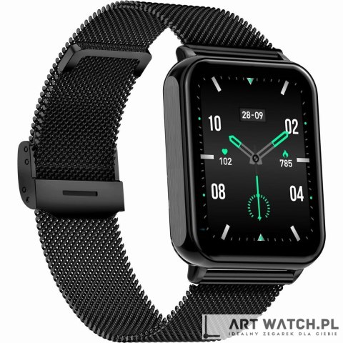 Smartwatch Gravity Biało Czarny 2 Paski GT17-8
