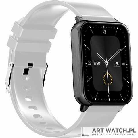 Smartwatch Gravity Biało Czarny 2 Paski GT17-8