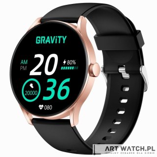 Smartwatch Gravity Czarno Różowy GT2-2 PRO