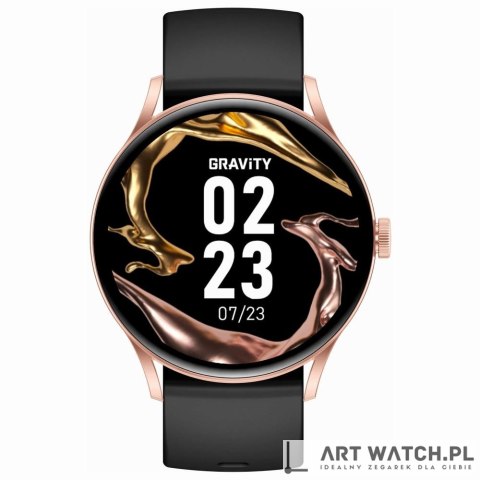 Smartwatch Gravity Czarno Różowy GT2-2 PRO