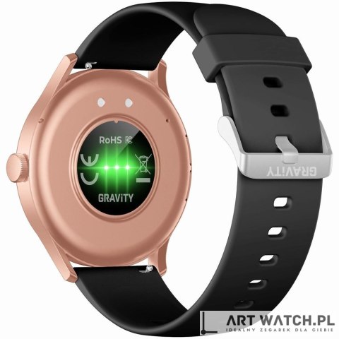 Smartwatch Gravity Czarno Różowy GT2-2 PRO