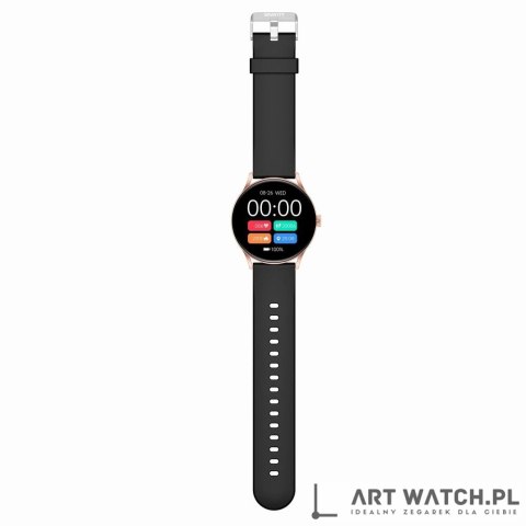 Smartwatch Gravity Czarno Różowy GT2-2 PRO