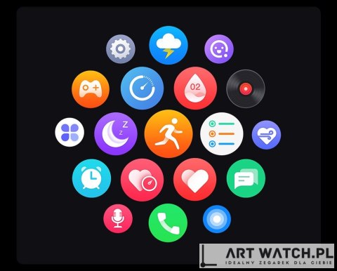Smartwatch Gravity Czarno Różowy GT2-2 PRO