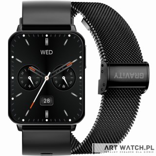 Smartwatch Gravity Czarny 2 Paski GT17-7