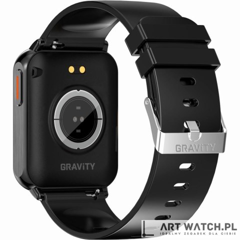 Smartwatch Gravity Czarny 2 Paski GT17-7