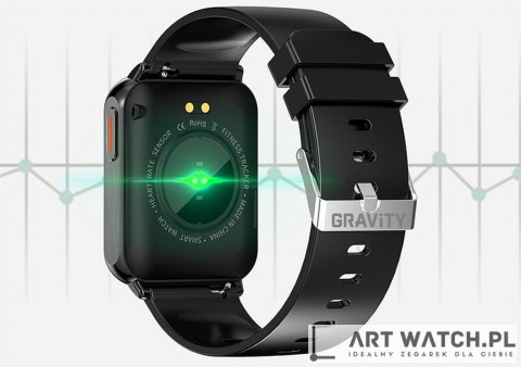 Smartwatch Gravity Czarny 2 Paski GT17-7