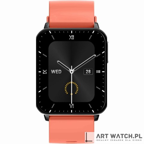 Smartwatch Gravity Czerwono Czarny 2 Paski GT17-10