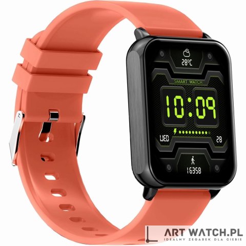 Smartwatch Gravity Czerwono Czarny 2 Paski GT17-10