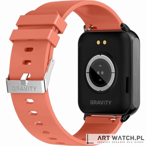 Smartwatch Gravity Czerwono Czarny 2 Paski GT17-10