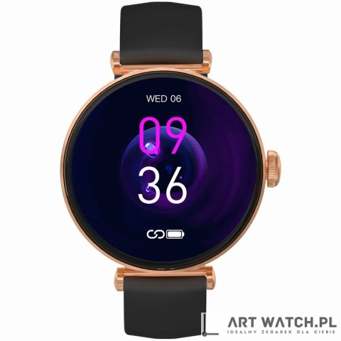 Smartwatch Gravity Różowe Złoto Czarny 2 Paski GT26-6