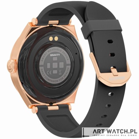 Smartwatch Gravity Różowe Złoto Czarny GT25-3