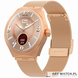 Smartwatch Gravity Różowe Złoto GT25-1