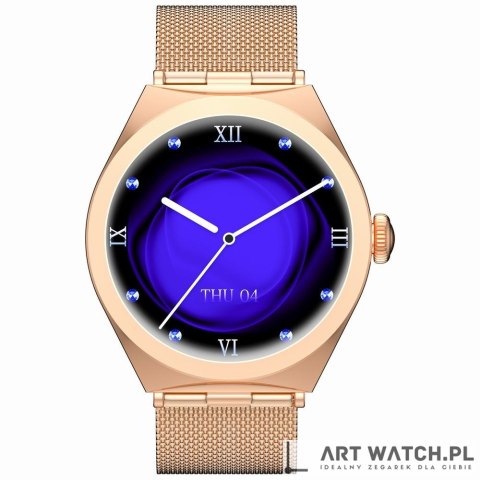 Smartwatch Gravity Różowe Złoto GT25-1