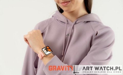 Smartwatch Gravity Różowe Złoto Różowy 2 Paski GT17-1