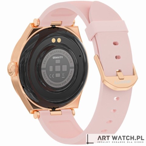 Smartwatch Gravity Różowe Złoto Różowy GT25-2