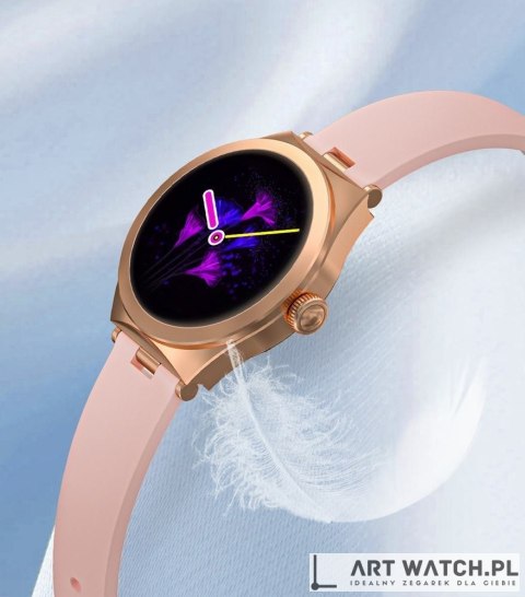 Smartwatch Gravity Różowe Złoto Różowy GT25-2