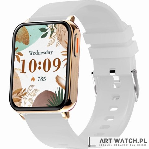 Smartwatch Gravity Różowe Złoto Szary 2 Paski GT17-4