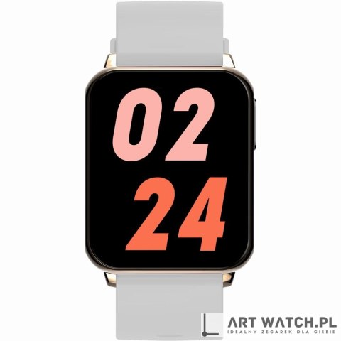 Smartwatch Gravity Różowe Złoto Szary 2 Paski GT17-4
