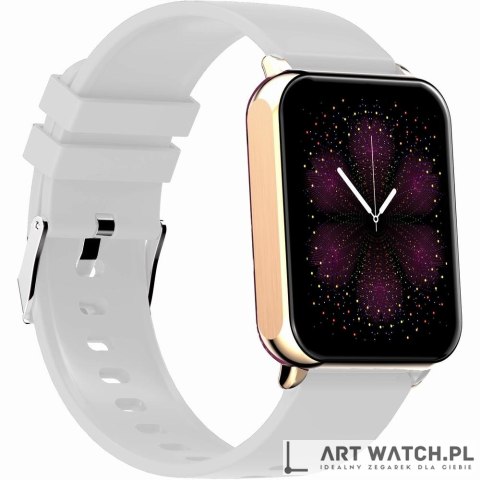 Smartwatch Gravity Różowe Złoto Szary 2 Paski GT17-4
