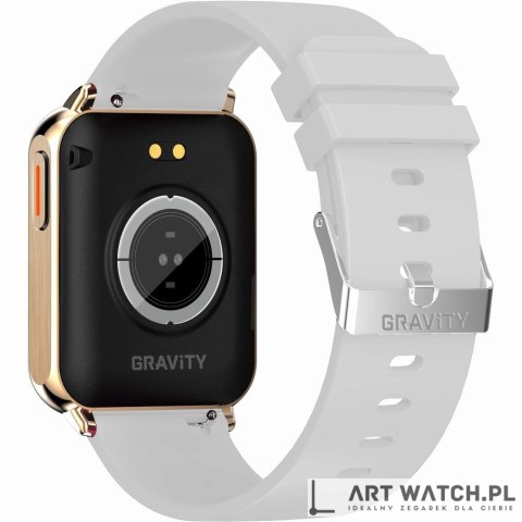 Smartwatch Gravity Różowe Złoto Szary 2 Paski GT17-4