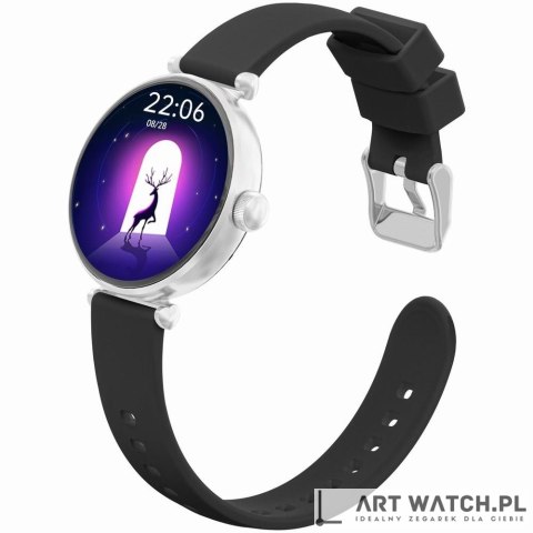 Smartwatch Gravity Srebrno Czarny 2 Paski GT26-9
