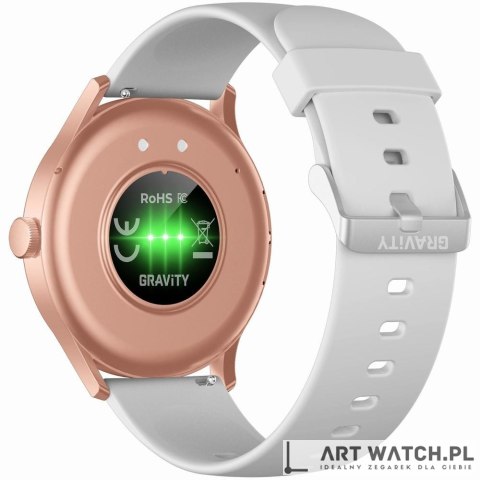 Smartwatch Gravity Szaro Różowy GT2-3 PRO