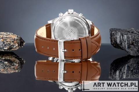 Zegarek Męski Giewont Chronograph Sapphire Brązowo Zielony GW3520-A6